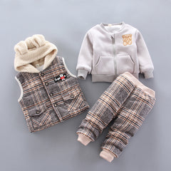 Winter Korean baby boy suit - Mubimart -  