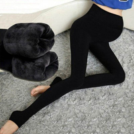 Winter Velvet Maternity Leggings Pants For Pregnant Women Warm Maternity Clothes Thickening Pregnancy Trousers Clothing - Mubimart