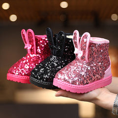 Winter Warm Girls Cotton Shoes Children Winter Shoes Baby Cotton Shoes - Mubimart -  