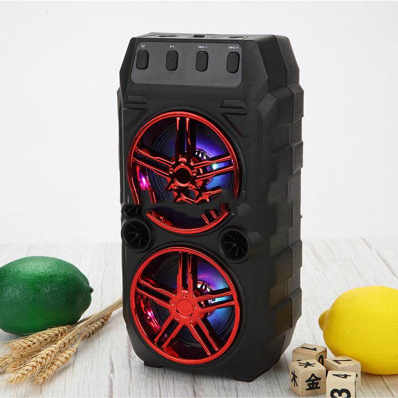 Wireless Bluetooth Speaker Dual Speakers Outdoor Portable Loud Speaker - Mubimart