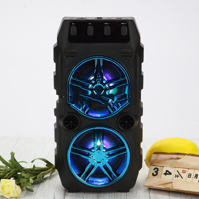 Wireless Bluetooth Speaker Dual Speakers Outdoor Portable Loud Speaker - Mubimart -  