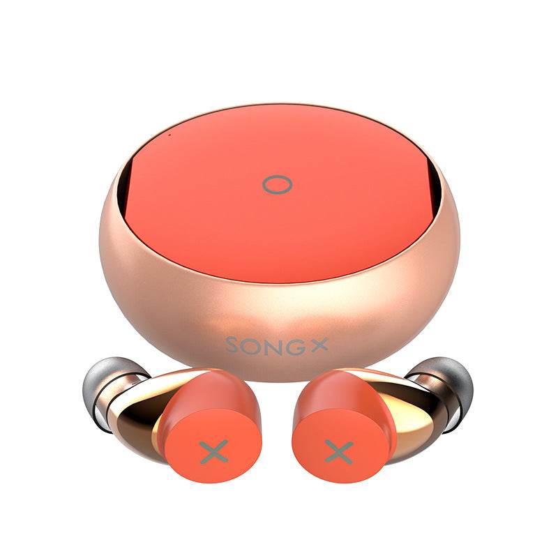 Wireless Bluetooth5.0 Earphones Sport Headsets USB-C Case Single Mode Unique Star-Ring Design - Mubimart