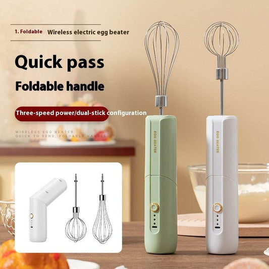 Wireless Electric Whisk Household Cream Blender - Mubimart