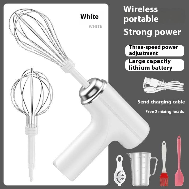 Wireless Electric Whisk Household Cream Blender - Mubimart