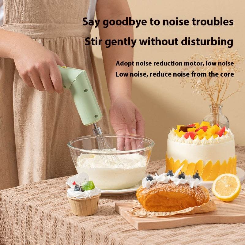 Wireless Electric Whisk Household Cream Blender - Mubimart