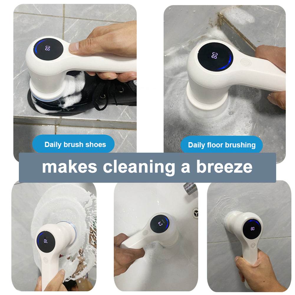 Wireless Handheld Multifunctional Electric Cleaning Brush - Mubimart