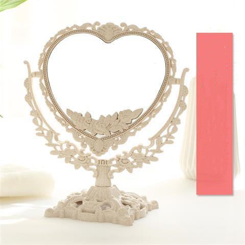 With the Princess Mirror European-style Makeup Mirror New Retro Mirror - Mubimart - Standing Face Mirrors 