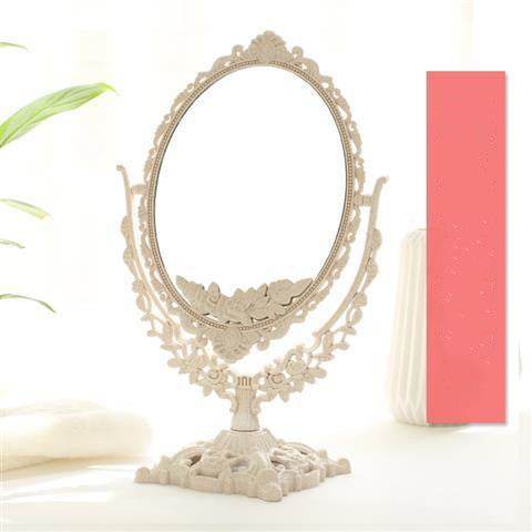 With the Princess Mirror European-style Makeup Mirror New Retro Mirror - Mubimart