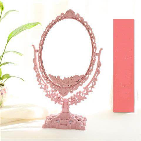 With the Princess Mirror European-style Makeup Mirror New Retro Mirror - Mubimart