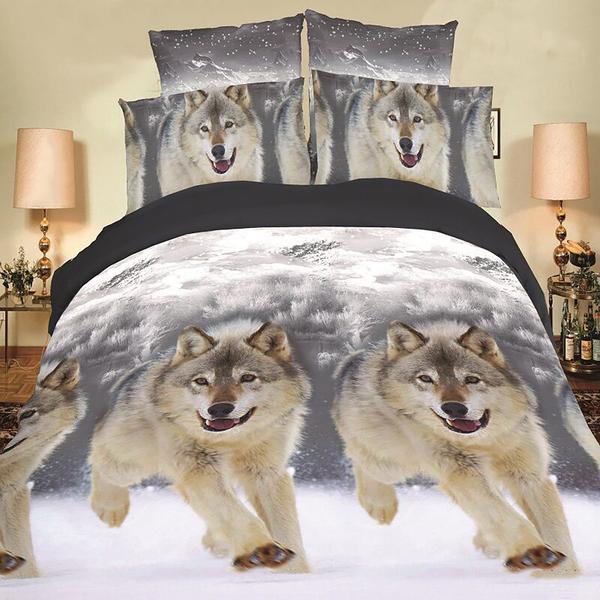 Wolf Bedding Set - Mubimart - Bedding Set 