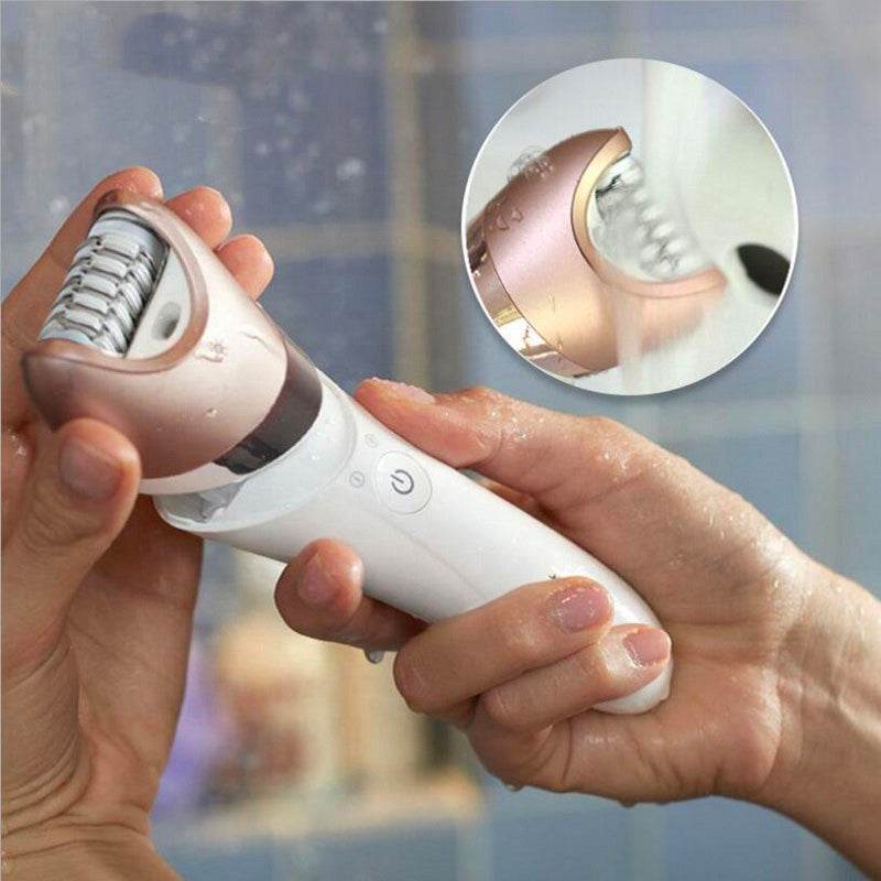 Women Epilator Shaver Hair Remover Facial Cleaner Kit - Mubimart