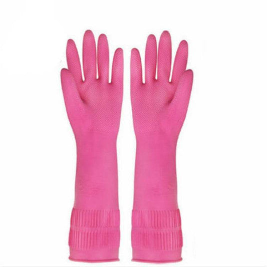 Women's Fashionable Minimalist Latex Dishwashing And Cleaning Gloves - Mubimart