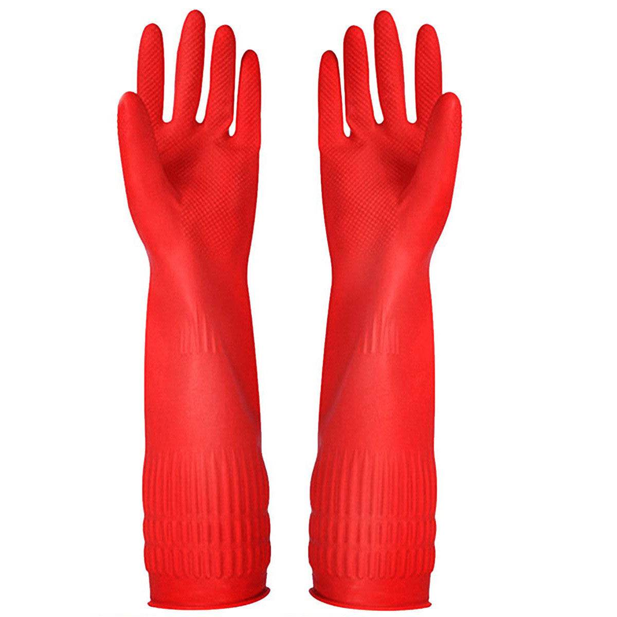 Women's Fashionable Minimalist Latex Dishwashing And Cleaning Gloves - Mubimart