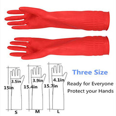 Women's Fashionable Minimalist Latex Dishwashing And Cleaning Gloves - Mubimart -  