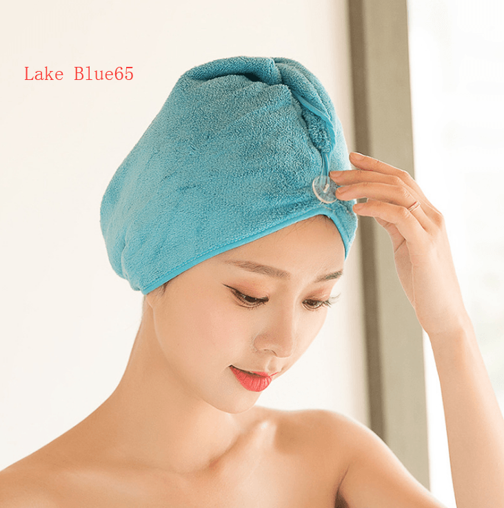 Women's Hair Dryer Cap, Absorbent Dry Hair Towel - Mubimart