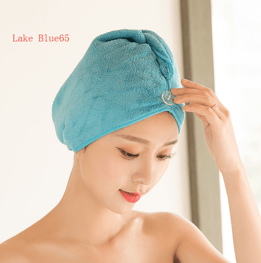 Women's Hair Dryer Cap, Absorbent Dry Hair Towel - Mubimart