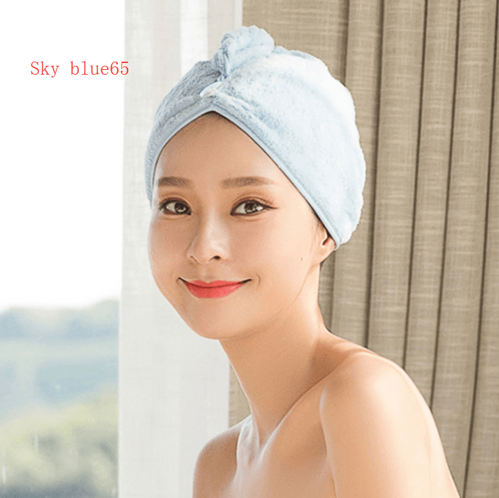 Women's Hair Dryer Cap, Absorbent Dry Hair Towel - Mubimart