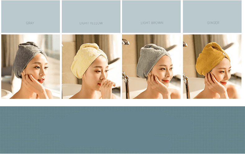 Women's Hair Dryer Cap, Absorbent Dry Hair Towel - Mubimart