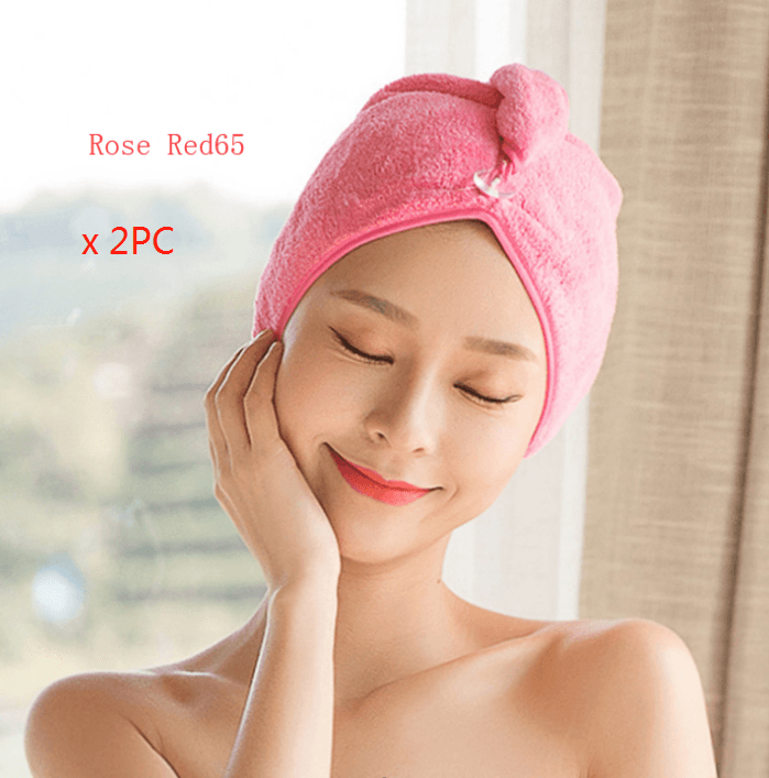 Women's Hair Dryer Cap, Absorbent Dry Hair Towel - Mubimart