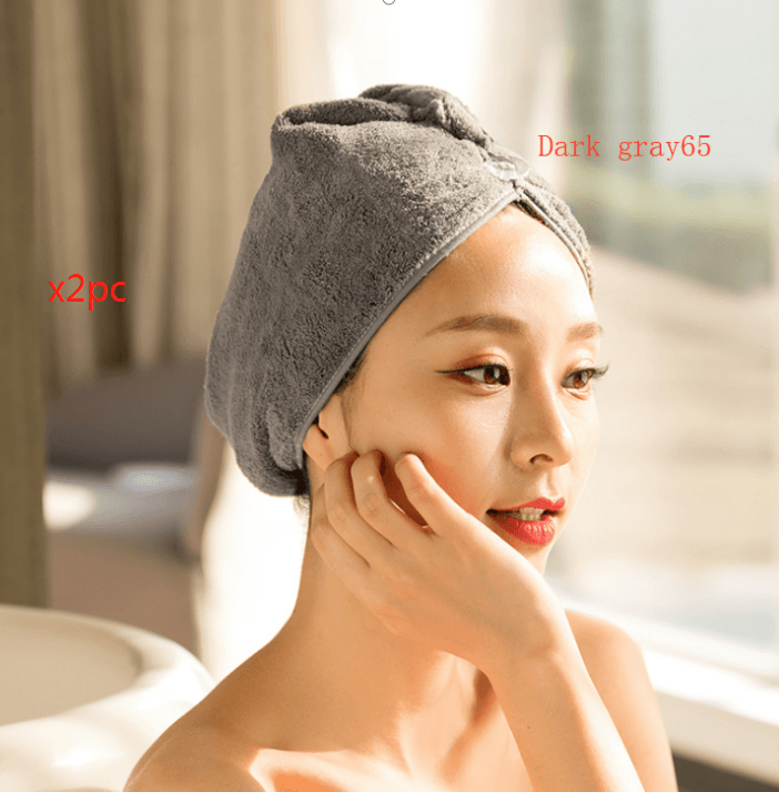 Women's Hair Dryer Cap, Absorbent Dry Hair Towel - Mubimart