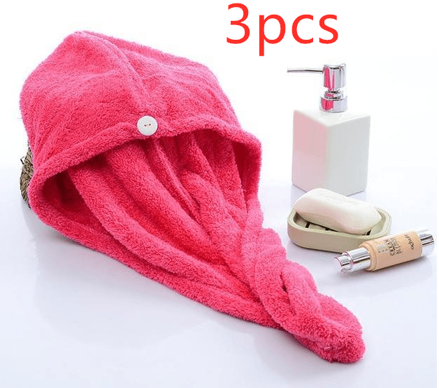Women's Hair Dryer Cap, Absorbent Dry Hair Towel - Mubimart