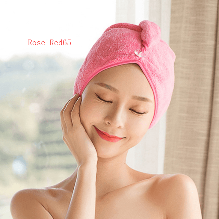 Women's Hair Dryer Cap, Absorbent Dry Hair Towel - Mubimart