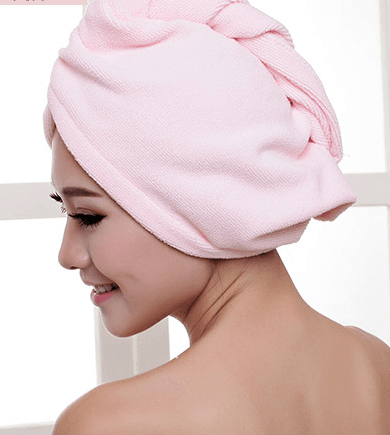 Women's Hair Dryer Cap, Absorbent Dry Hair Towel - Mubimart