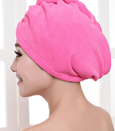 Women's Hair Dryer Cap, Absorbent Dry Hair Towel - Mubimart