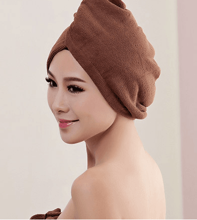 Women's Hair Dryer Cap, Absorbent Dry Hair Towel - Mubimart