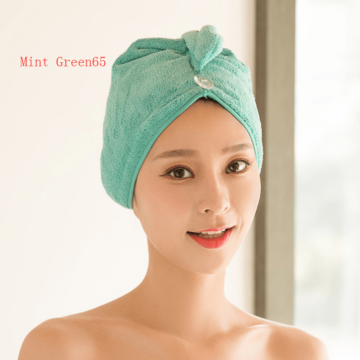 Women's Hair Dryer Cap, Absorbent Dry Hair Towel - Mubimart
