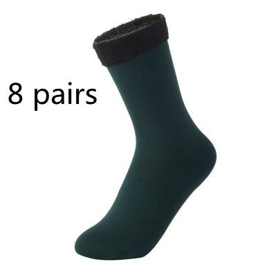 Women's Padded Velvet Warm Soft Medium Tube Socks - Mubimart