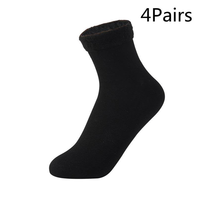 Women's Padded Velvet Warm Soft Medium Tube Socks - Mubimart