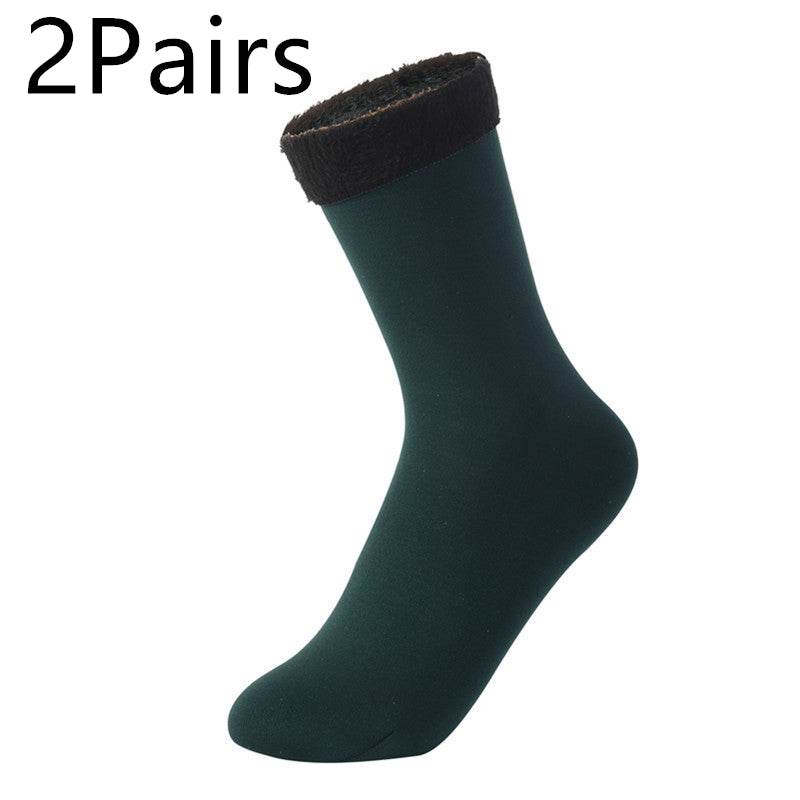 Women's Padded Velvet Warm Soft Medium Tube Socks - Mubimart