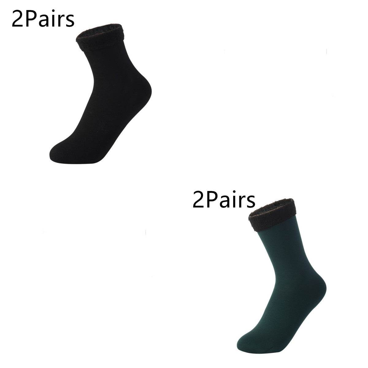 Women's Padded Velvet Warm Soft Medium Tube Socks - Mubimart