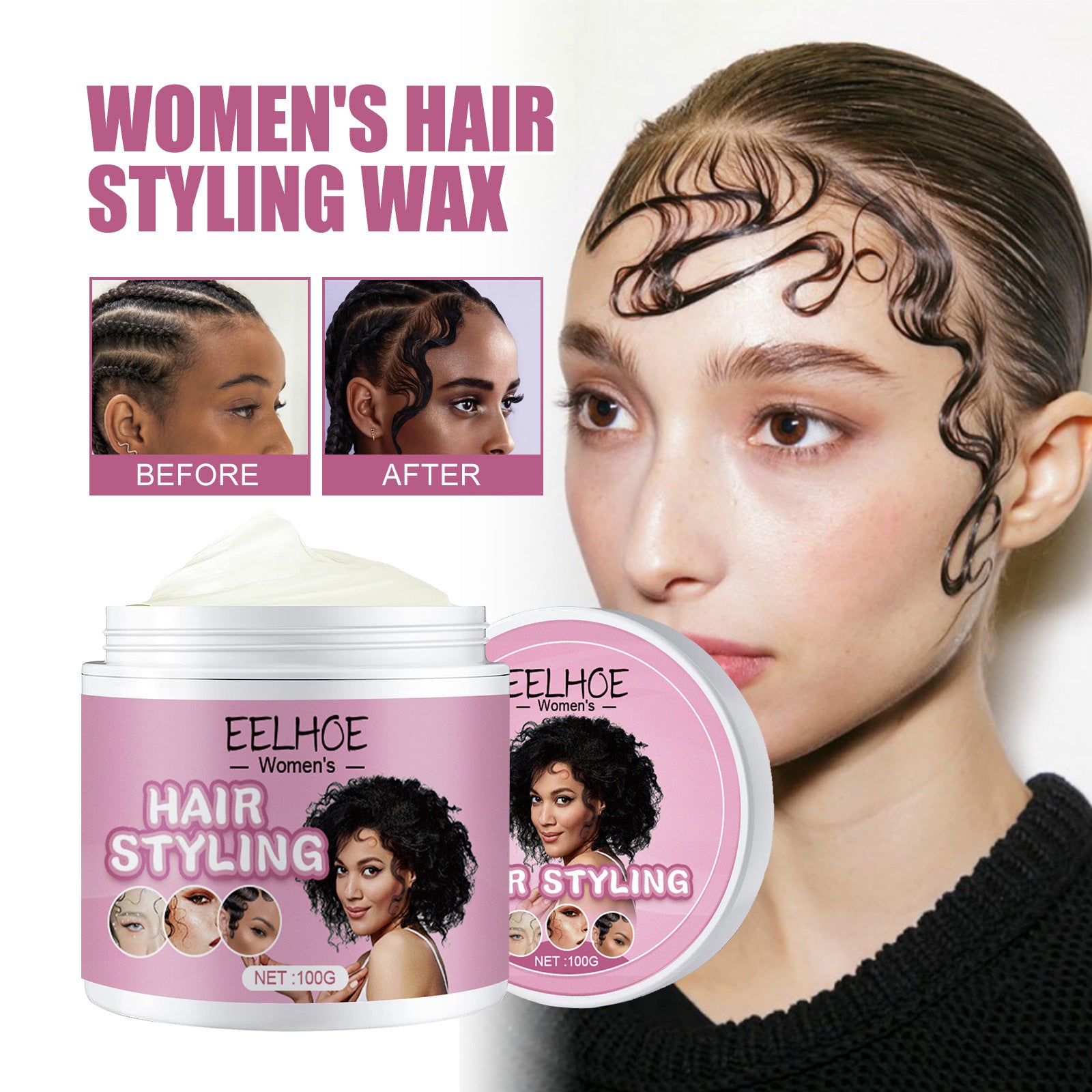 Women's Pomade Long-lasting Hair Shaping And Smoothing - Mubimart - Hair Pomade 