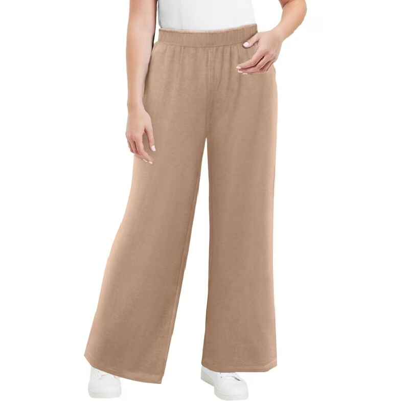 Women Plus Size Wide Leg Pants