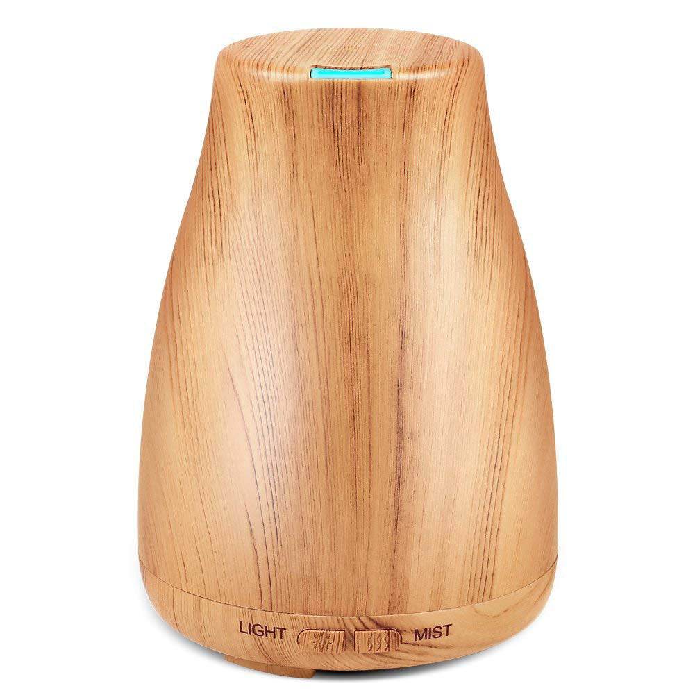 Wood Grain Aroma Diffuser Ultrasonic Humidifier - Mubimart