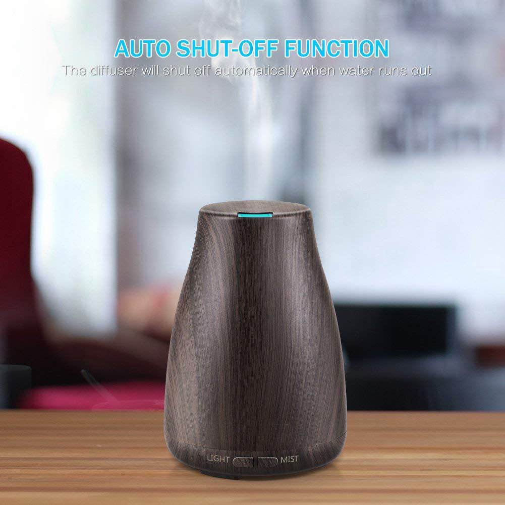 Wood Grain Aroma Diffuser Ultrasonic Humidifier - Mubimart