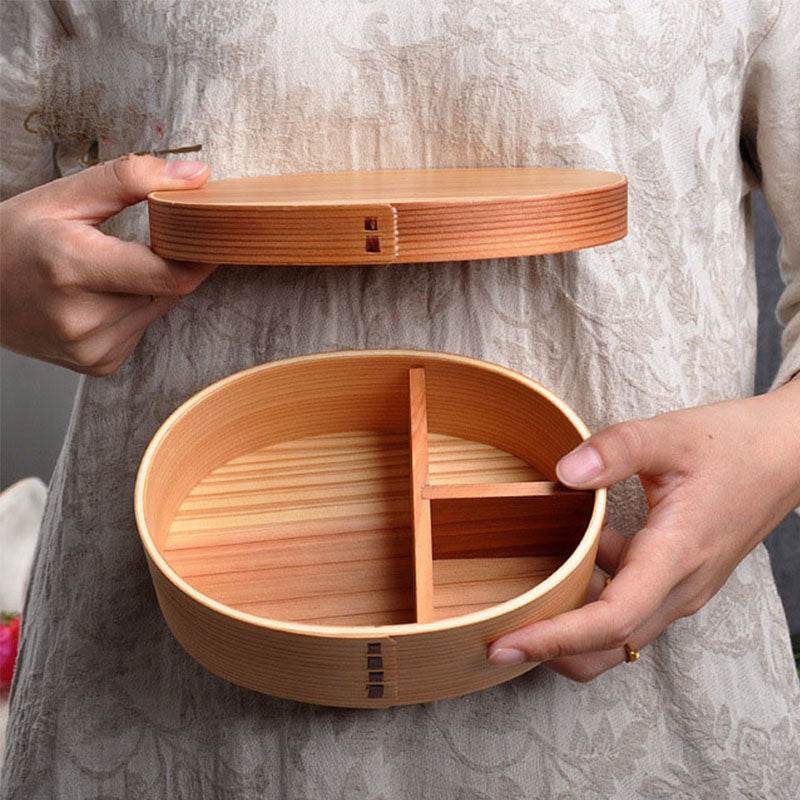 Wood bento box - Mubimart