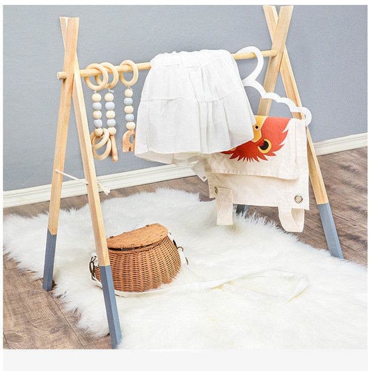 Wooden Baby Infant Fitness Frame Decorative Toys - Mubimart