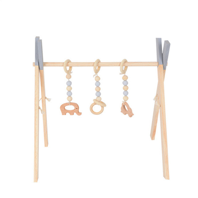 Wooden Baby Infant Fitness Frame Decorative Toys - Mubimart -  