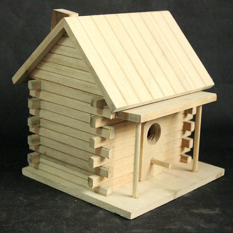 Wooden Birdhouse Bird Cage Wooden Peony Budgerigar Breeding Box - Mubimart