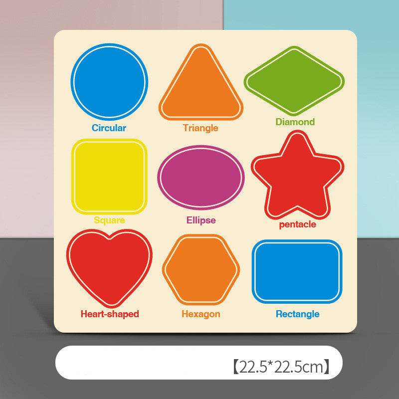 Wooden Colorful Digital Letters Cognitive Learning Toys - Mubimart