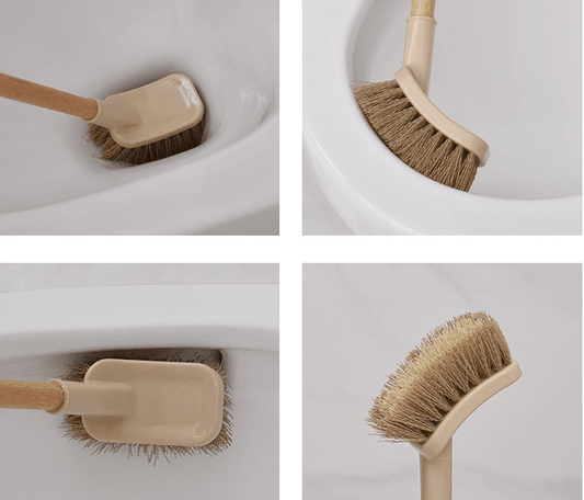 Wooden Household Handle Toilet Brush Cleaning Tools Bathroom Cleaning Brush Kitchen Floor Cleaner Brushes - Mubimart