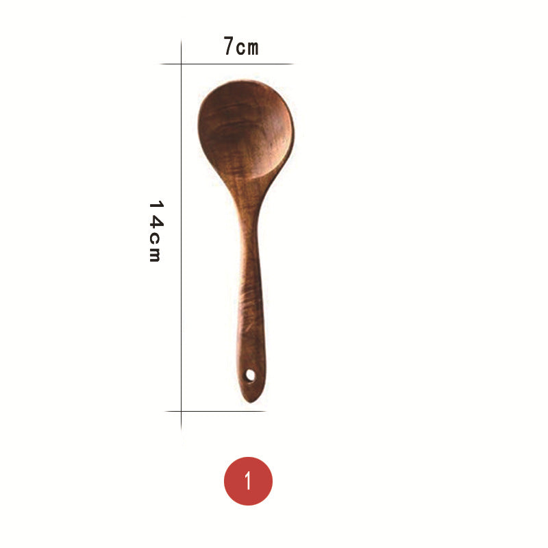 Wooden Non-Stick Pan Special Cooking Spatula Rice Spatula Thai Teak - Mubimart -  