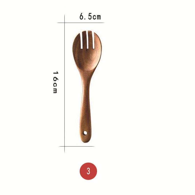 Wooden Non-Stick Pan Special Cooking Spatula Rice Spatula Thai Teak - Mubimart