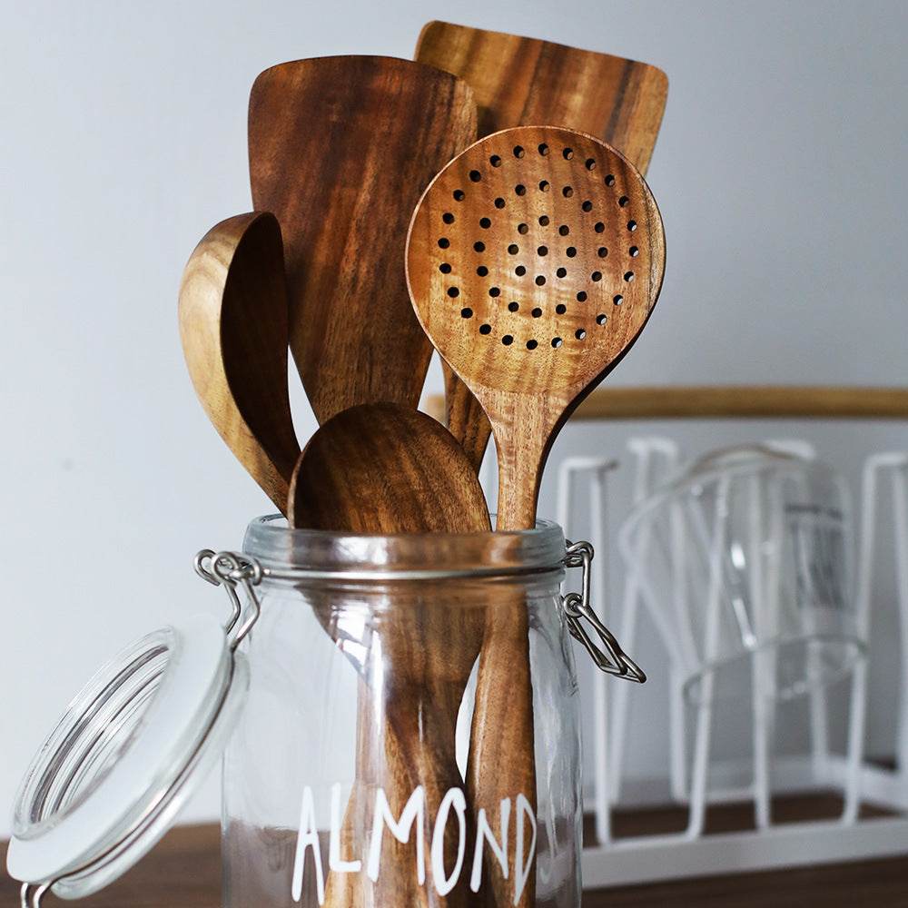 Wooden Non-Stick Pan Special Cooking Spatula Rice Spatula Thai Teak - Mubimart
