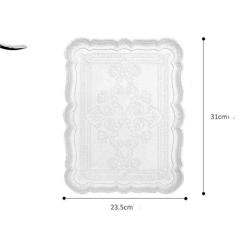 Wooden Tray Key Tray Totem Printing Desktop Storage Tray - Mubimart