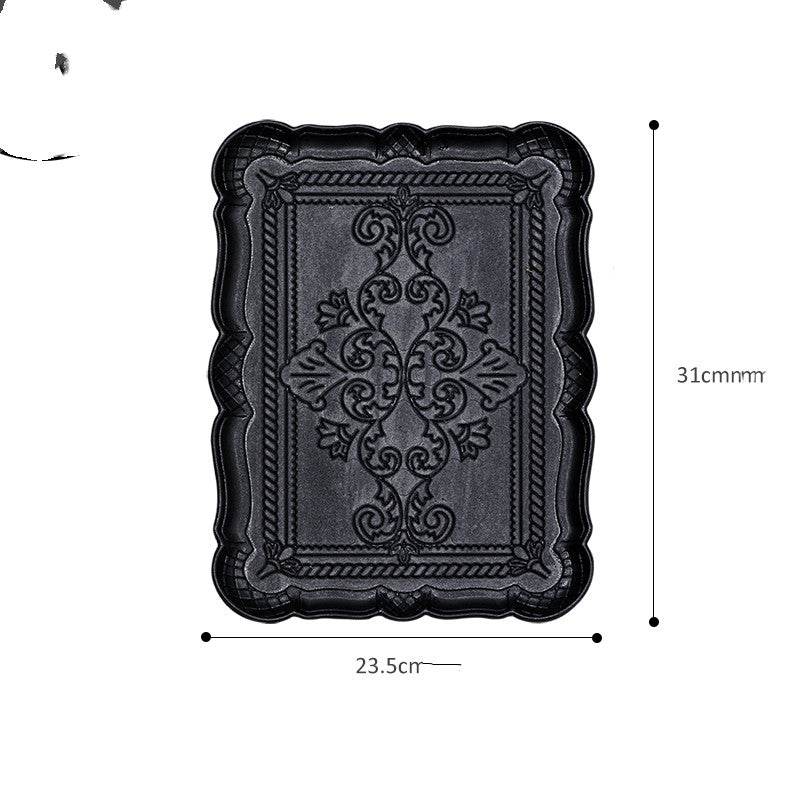 Wooden Tray Key Tray Totem Printing Desktop Storage Tray - Mubimart