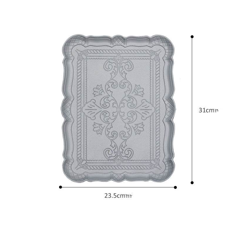 Wooden Tray Key Tray Totem Printing Desktop Storage Tray - Mubimart